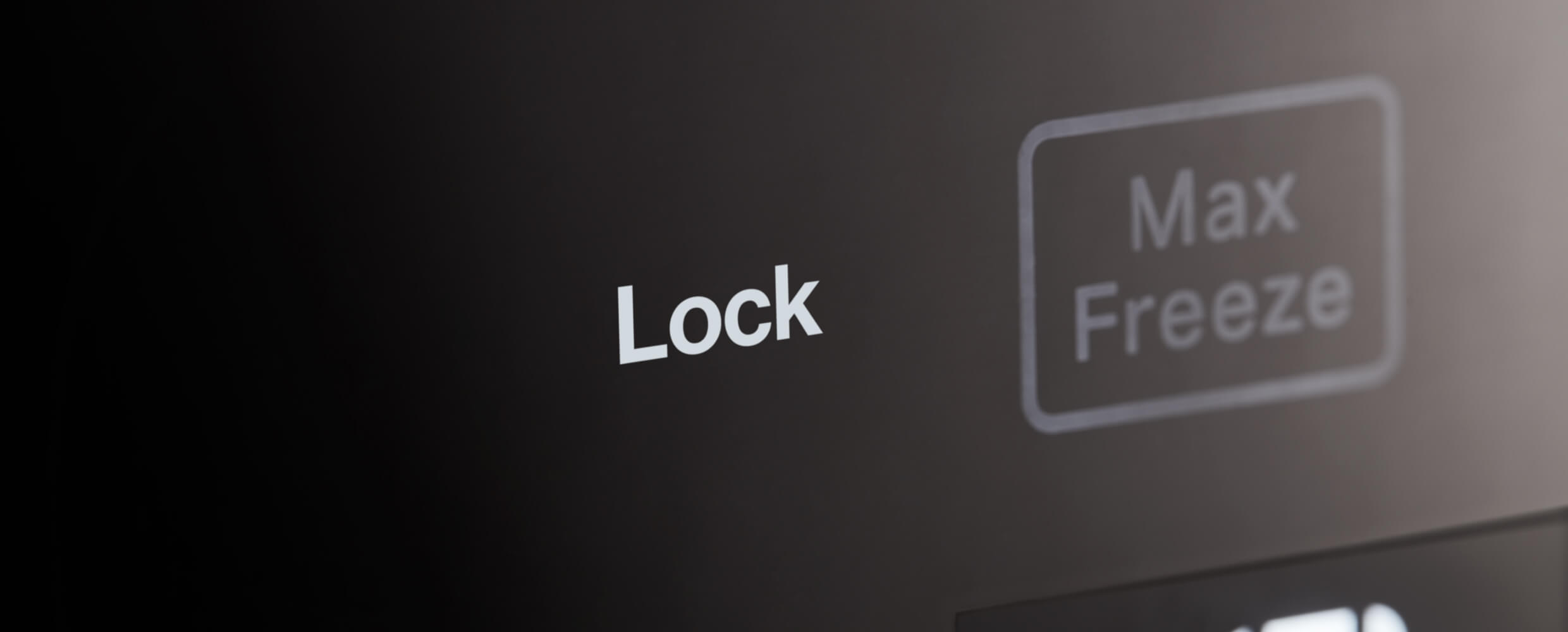 Lock button on External Touchscreen Controls on the 42" KitchenAid® Built-In Side-by-Side Refrigerator